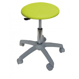 Tabouret circulaire base gris